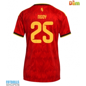 Billiga Belgien Nathan Ngoy #25 Hemmatröja Dam VM 2026 Kortärmad